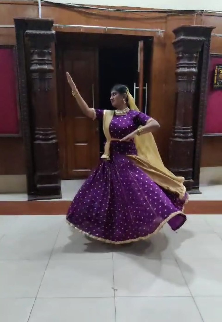 Chethana performing Kathak